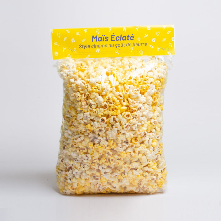 Savourez notre maïs éclaté au goût extra beurre, un véritable incontournable pour vos soirées cinéma ou moments gourmands. Il offre une saveur de beurre généreuse et une texture croustillante incomparable. Profitez d'une expérience cinématographique à la maison avec notre maïs éclaté délicieux !